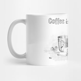 Love, Coffee with Sugar, and Insects Illustration Mug